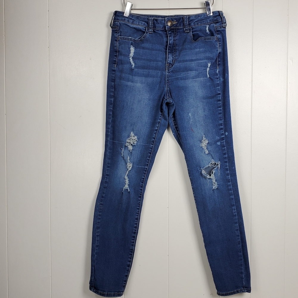 factory distressed jeggings size 11